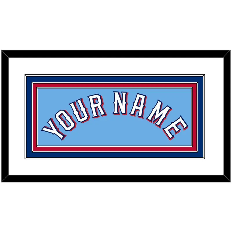 Texas Name - Alternate Powder Blue - Triple Mat 1