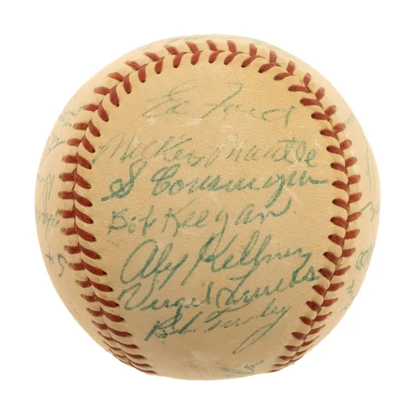 1954 All Star Game Team Signed Baseball With Mickey Mantle Ted Williams JSA COA
