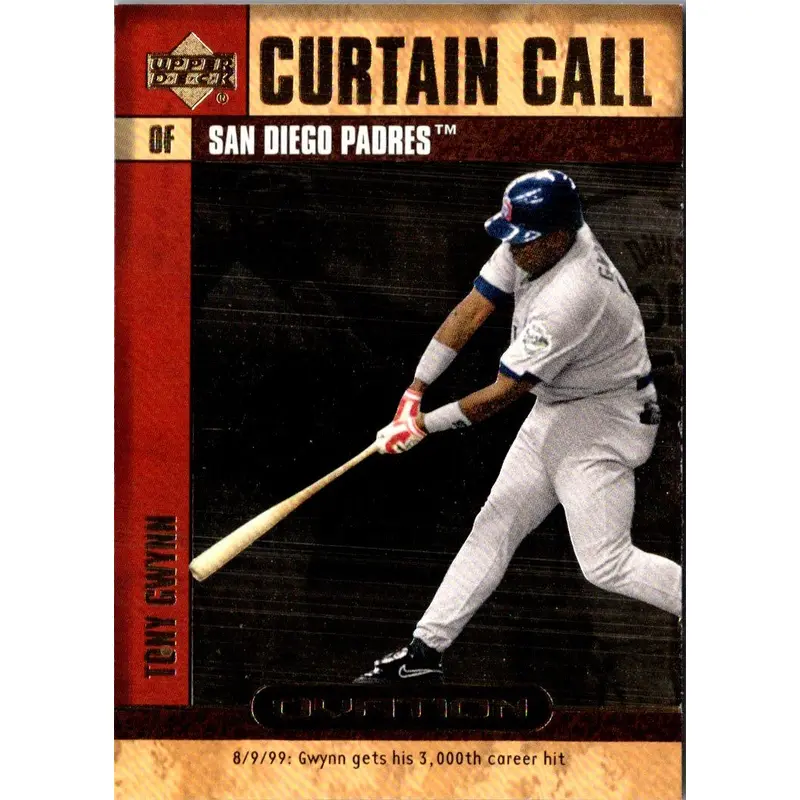2000 Upper Deck Ovation Curtain Calls Tony Gwynn #CC6