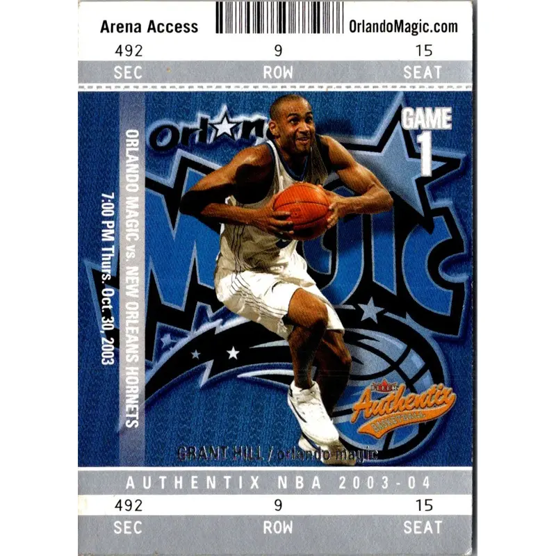 2003 Fleer Authentix Grant Hill #56