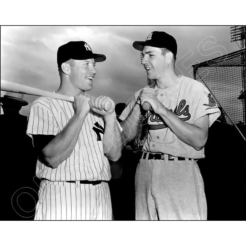 Mickey Mantle Ken Boyer 8X10 Photo - 1960 Topps Card Yankees Cardinals - 1880
