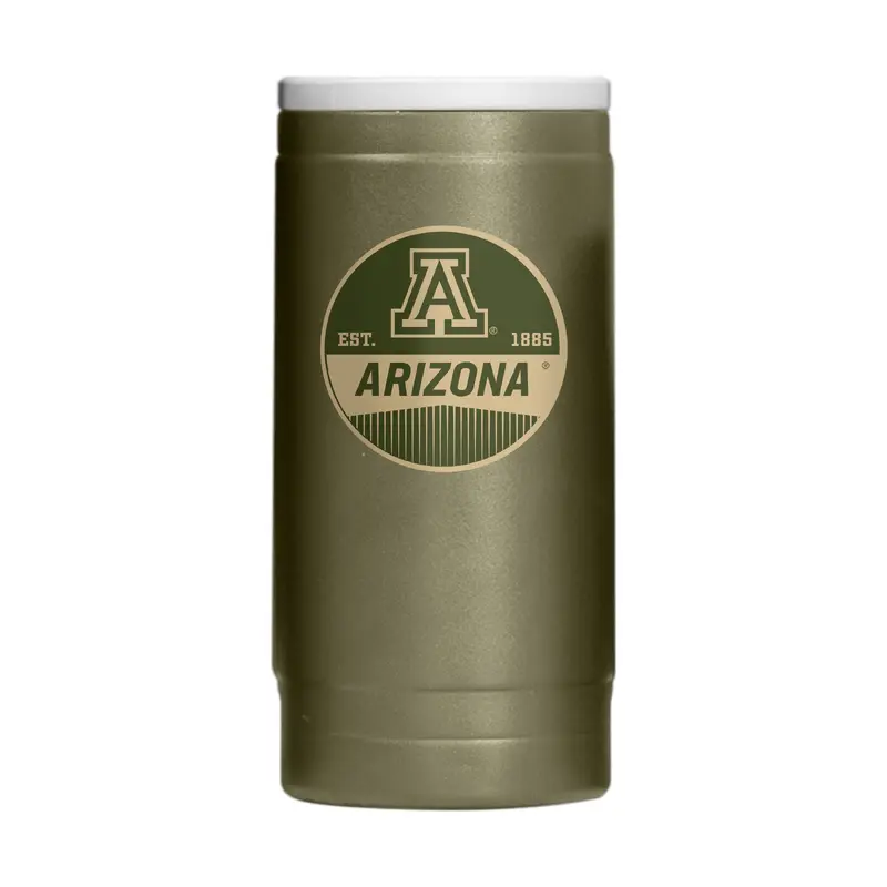 Arizona  Badge Powder Coat Slim Can Coolie