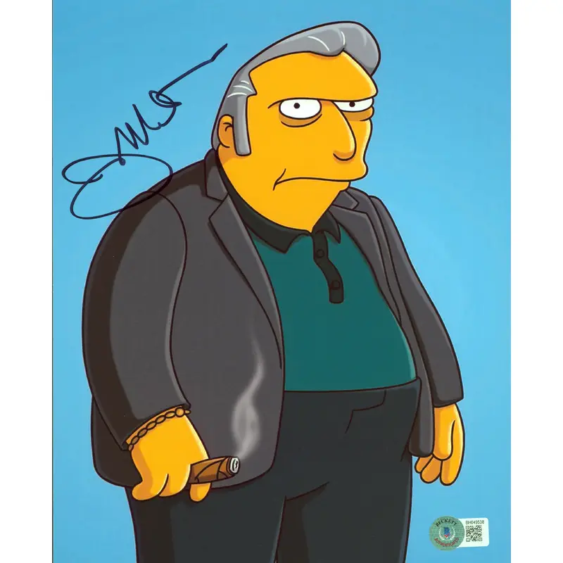 Joe Mantegna The Simpsons Authentic Signed 8x10 Vertical Photo Autographed BAS 2