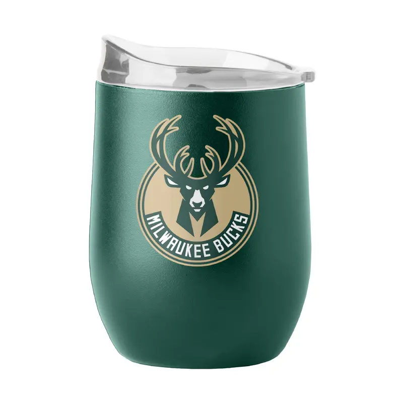 Milwaukee Bucks 16oz Flipside Powder Coat Curved Bev