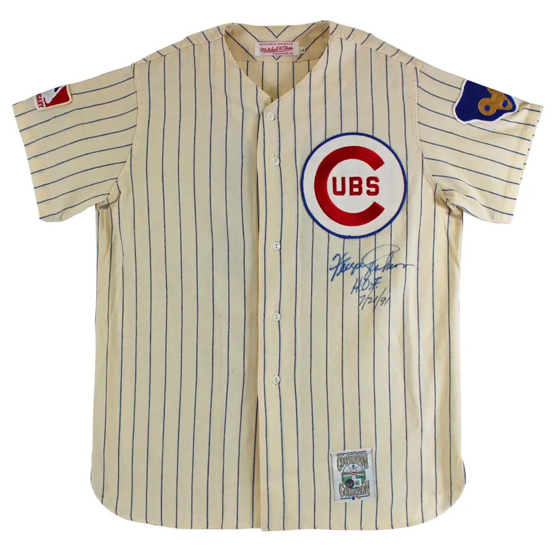 Cubs Fergie Jenkins "HOF 7/21/91" Signed Pinstripe CC M&N Jersey BAS #BD20041