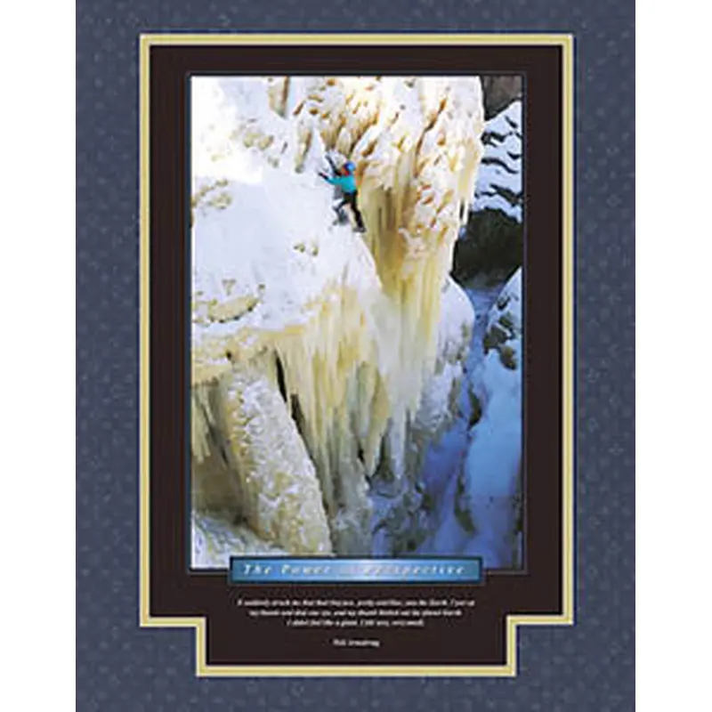 Ice Climbing "The Power of Perspective" Motivational Poster - Eurographics
