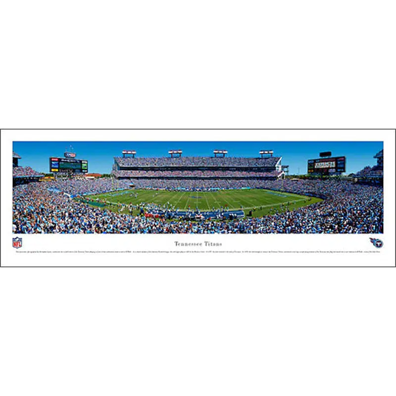 Tennessee Titans "Touchdown" Panoramic Poster Print - Blakeway 2010