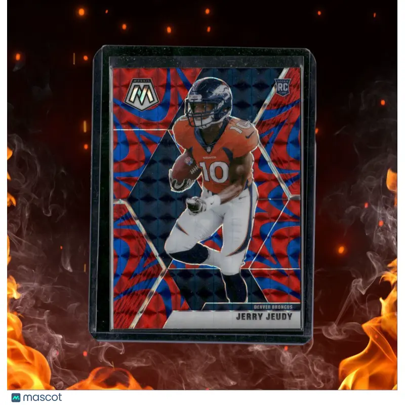 2020 Panini Mosaic Jerry Jeudy Reactive Prizm Rookie #206