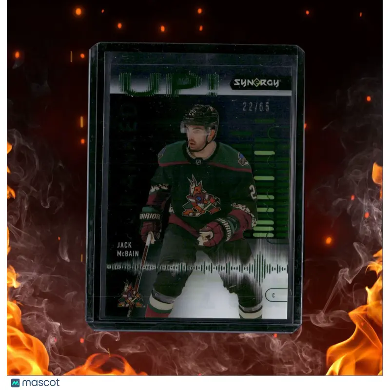 2022-23 Upper Deck Synergy Jack McBain Cranked Up! Green Rookie 22/65 #29