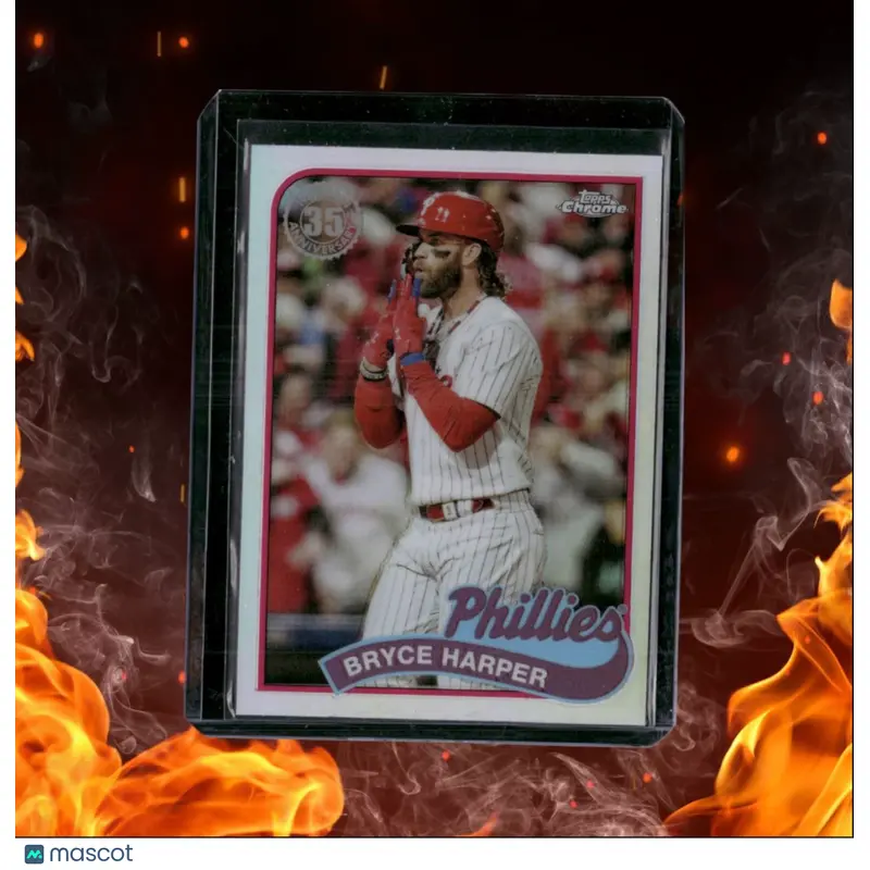 2024 Topps Chrome Bryce Harper 1989 Retro Design Refractor #89CB-10