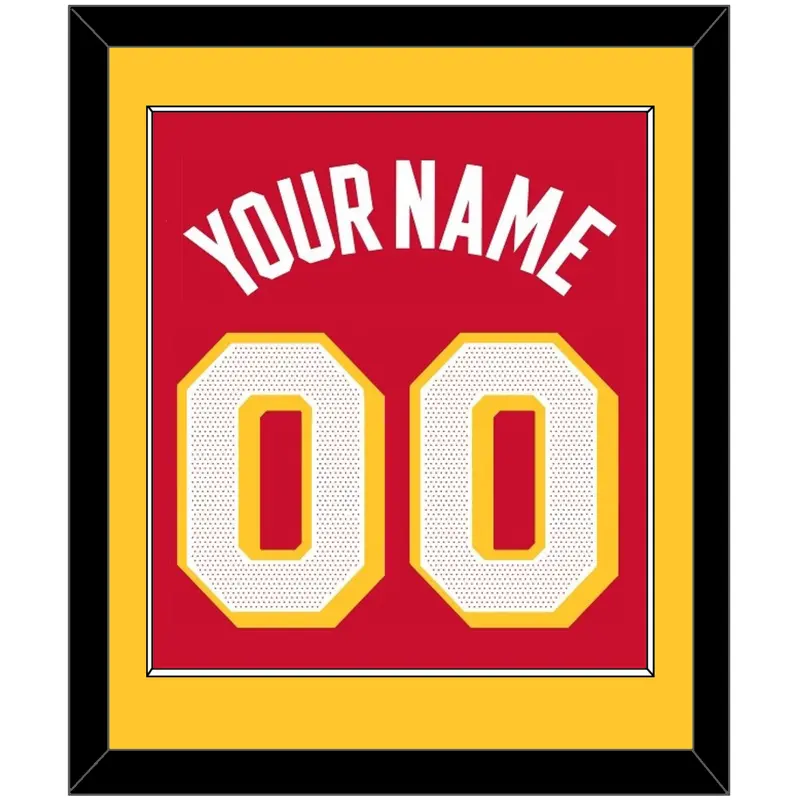 Atlanta Name & Number - Red Icon - Single Mat 2
