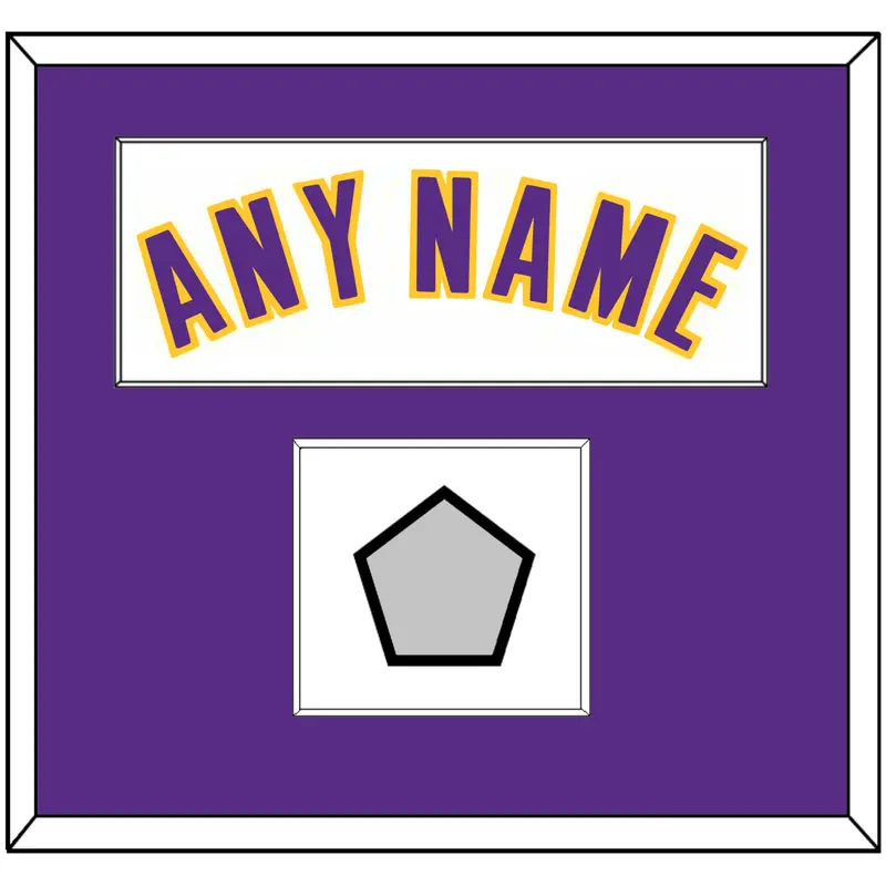 Los Angeles Name & Trophy Patch - Alternate White (2002-2018) - Single Mat 1