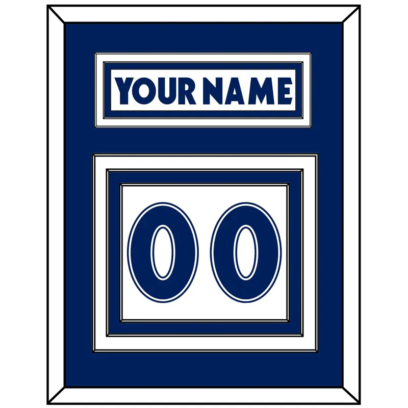 Toronto Nameplate & Number (Back) - Home White (1997-2000) - Triple Mat 1