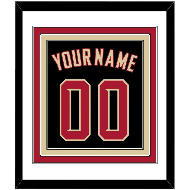 Arizona Name & Number - Alternate Black (2020-2023) - Triple Mat 1