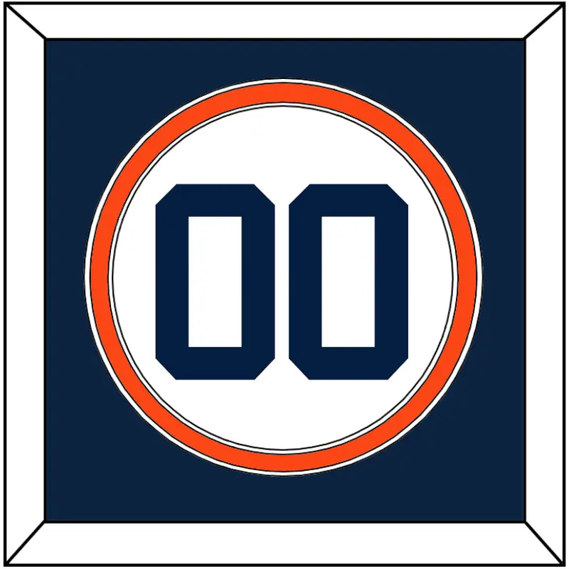 Detroit Number - Home White - Double Mat 3