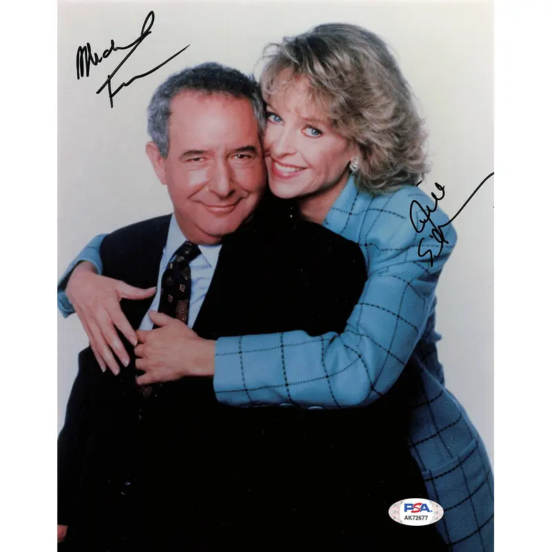 JILL EIKENBERRY MICHAEL TUCKER signed 8x10 photo PSA/DNA Autographed L.A. Law
