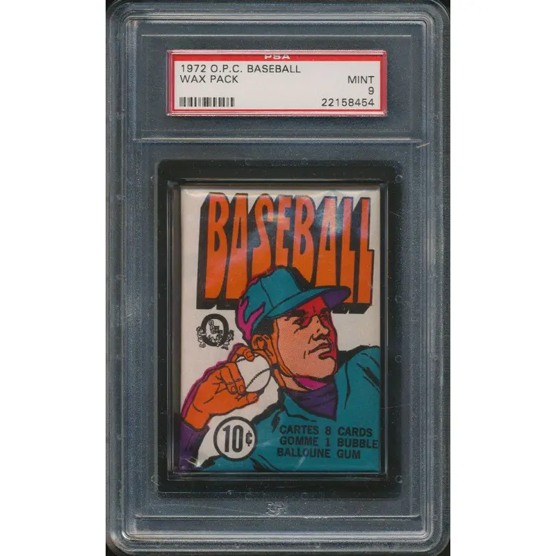 1972 OPC O-Pee-Chee Football Unopened Wax Pack PSA 8