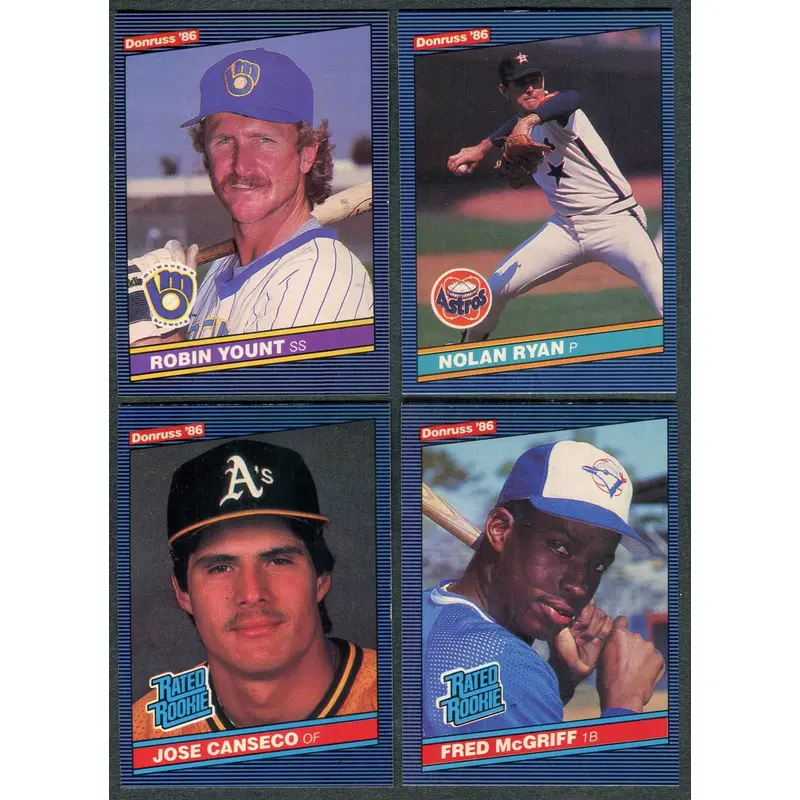 1986 Donruss Baseball Complete Set NM NM/MT (660) (24-662)