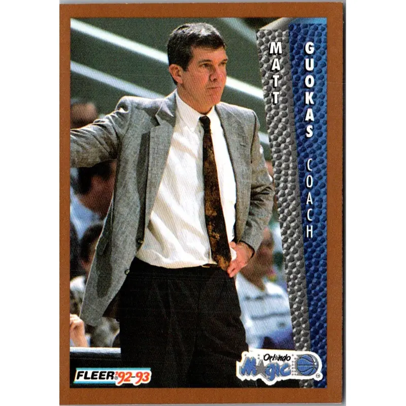 1992 Fleer Matt Guokas #161