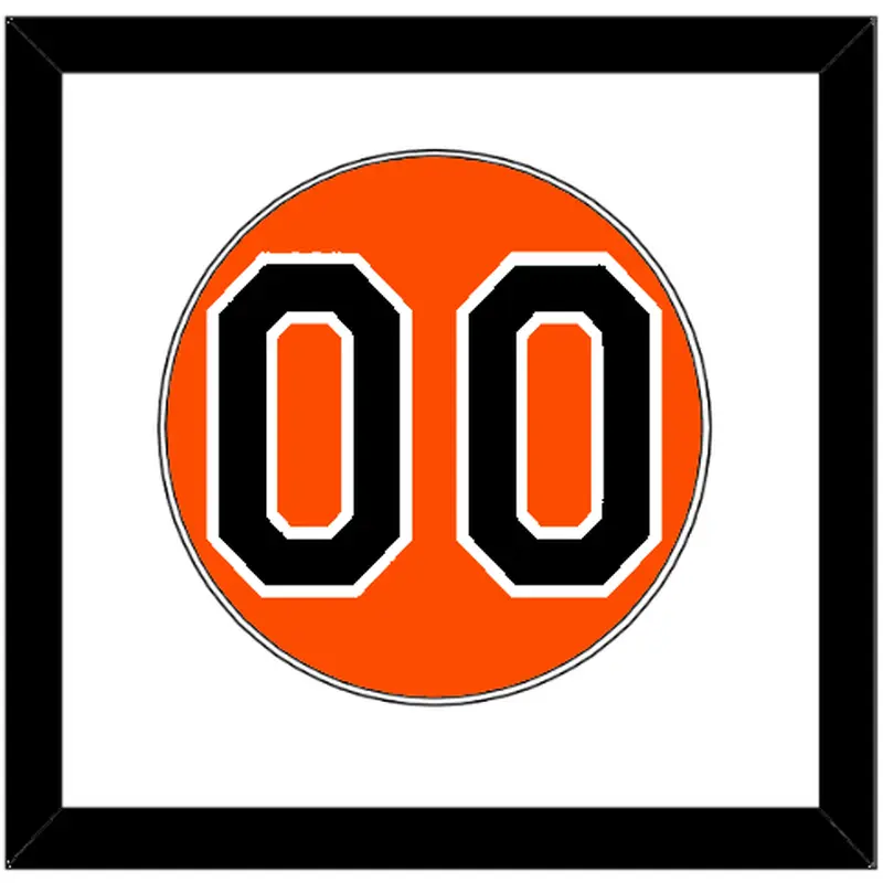 Baltimore Number - Alternate Orange - Single Mat 1