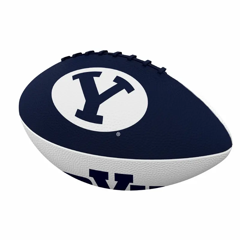 BYU Pinwheel Junior Size Rubber Football