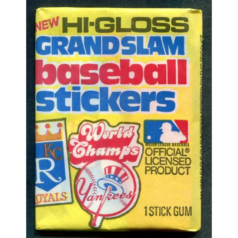 1978 Fleer Baseball Stickers Unopened Wax Pack