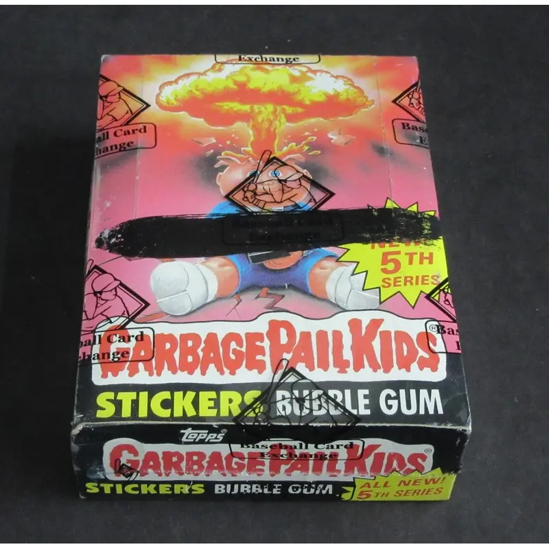 1986 Topps Garbage Pail Kids Series 5 Unopened Wax Box (w/ price) (X-Out) (Poster) (BBCE)