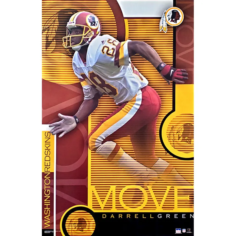 Darrell Green "Move" Washington Redskins Vintage Original Poster - Starline 2002