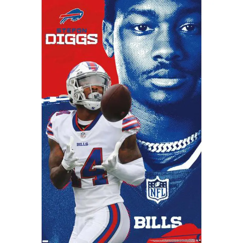 Stefon Diggs "Superstar" Buffalo Bills NFL Action Poster - Trends International
