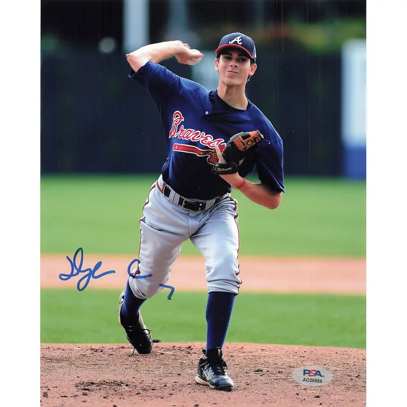 Dylan Cease signed 8x10 photo Atlanta Braves PSA/DNA Autographed