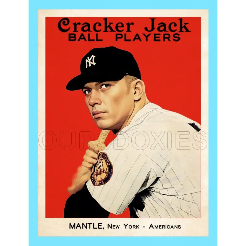 Mickey Mantle 1914 Cracker Jack Custom Card - 3654