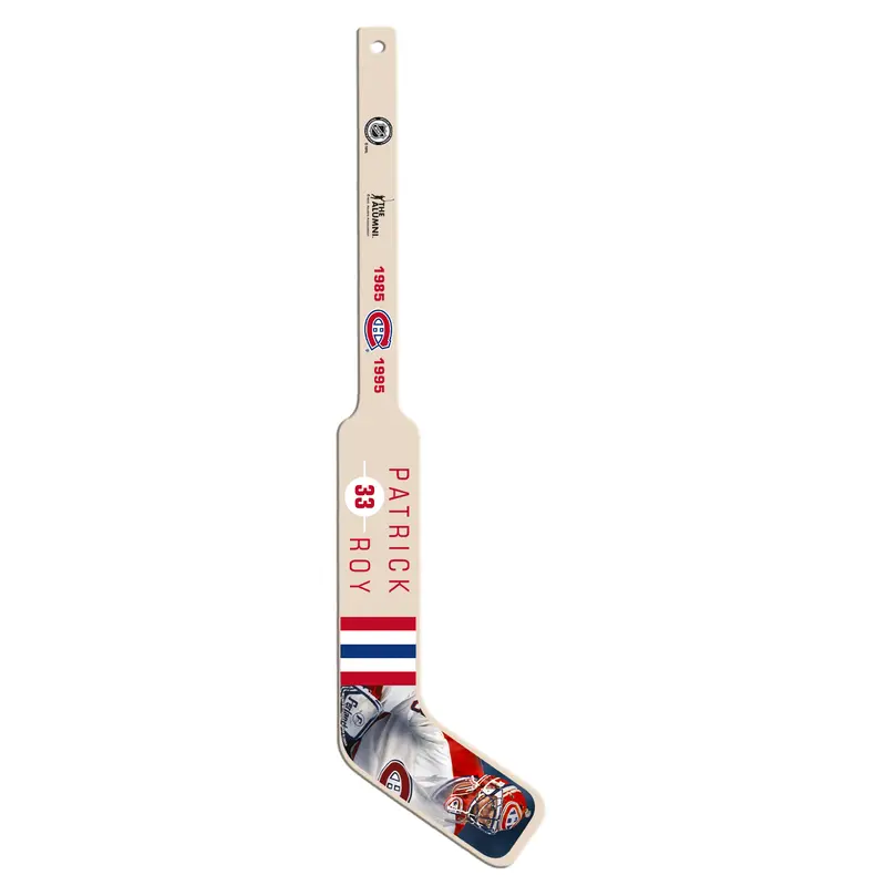 NHLAA Alumni Series Patrick Roy Montreal Canadiens Wood Goalie Mini Stick