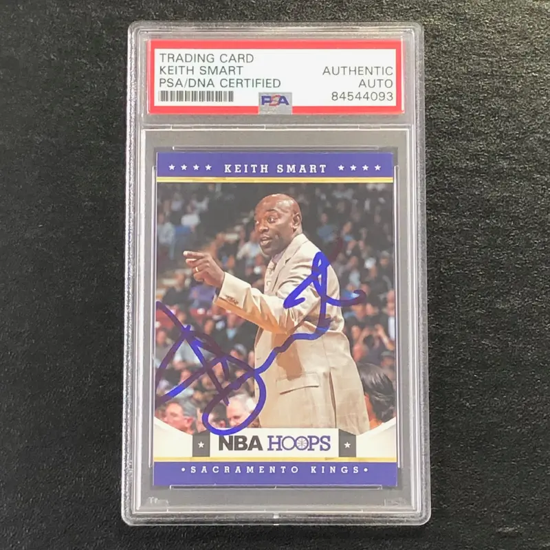 2012-13 NBA Hoops #217 Keith Smart Signed Card AUTO PSA Slabbed Kings