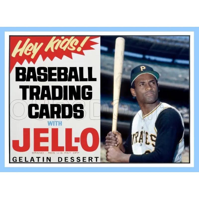 Roberto Clemente 1963 Jello Custom Card - 4346
