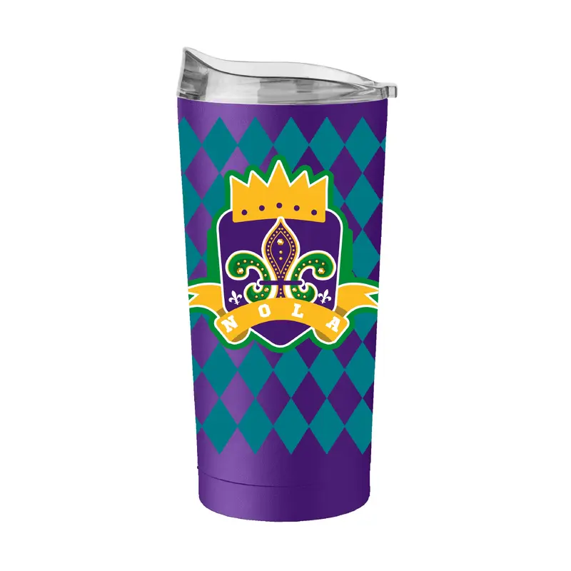 Mardi Gras Purple 20oz Diamond Powder Coat Tumbler