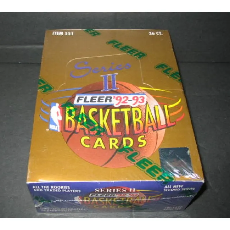 1992/93 Fleer Basketball Series 2 Box