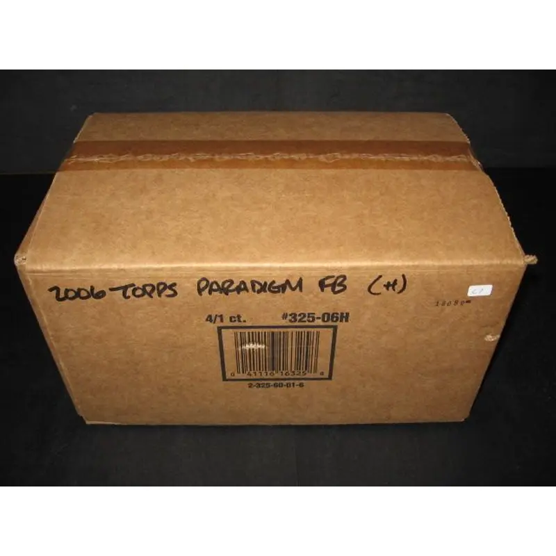 2006 Topps Paradigm Football Case (Hobby) (4 Box)