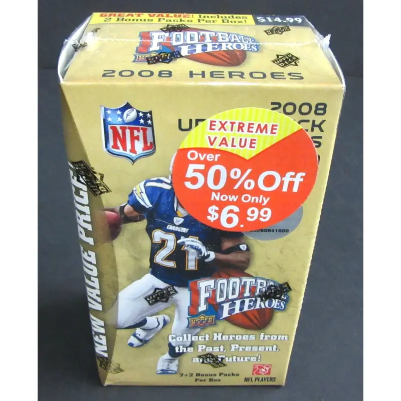 2008 Upper Deck Football Heroes Blaster Box (9/)