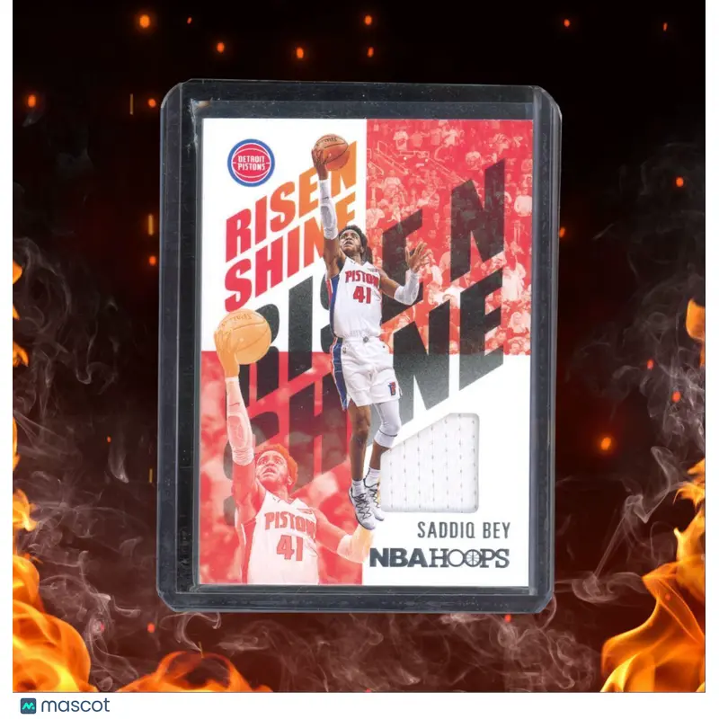 2020-21 Panini Hoops Saddiq Bey Rise N Shine Jersey Rookie #RNSSBY