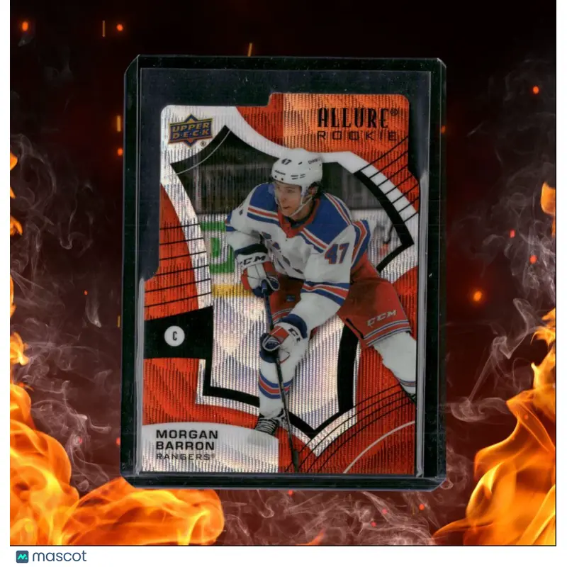 2021-22 Upper Deck Allure Morgan Barron Orange Slice Die-Cut Rookie #145