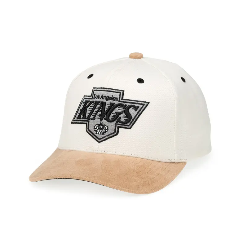 Mitchell & Ness - Cardinal Classic Red Snapback - Los Angeles Kings - Cream Suede/Black UV