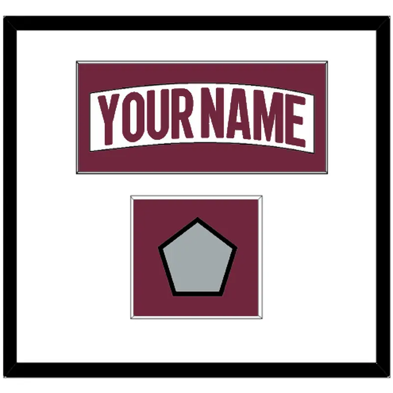 Colorado Nameplate & 2022 Stanley Cup Finals Patch - Road White - Single Mat 1
