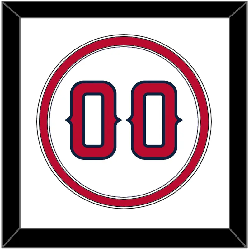 Los Angeles Number - Home White - Double Mat 1