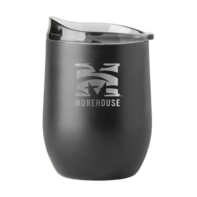 Morehouse College GunMetal 16oz Black Powder Curved Beverage