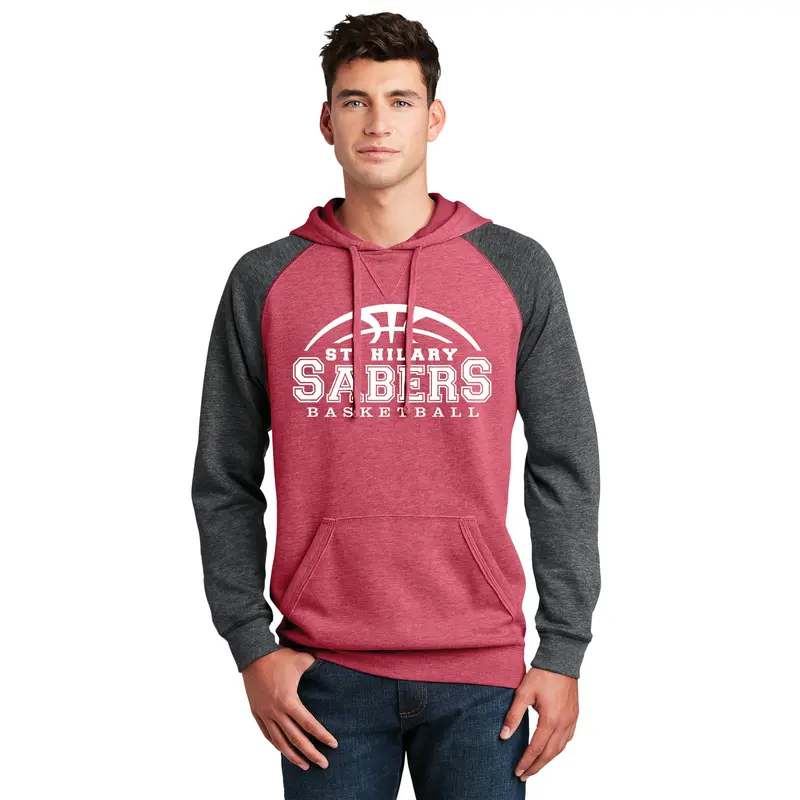 St. Hilary Basketball District  Lightweight Fleece Raglan Hoodie