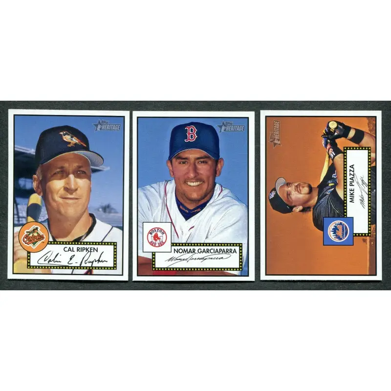 2001 Topps Heritage Baseball Complete Master Set (487)
