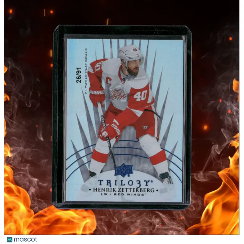 2014-15 SP Game Used Henrik Zetterberg True Base 26/91 #82
