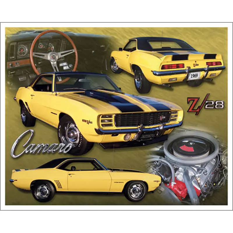 Chevrolet Camaro Z/28 (1969) Sportscar Autophile Super Collage Poster - Eurographics Inc.