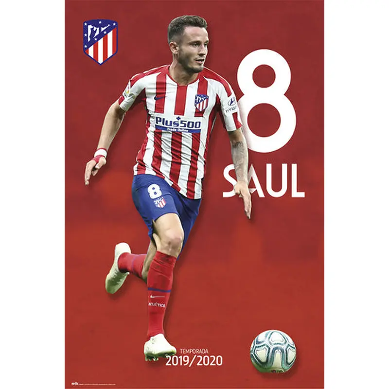 Saul Niguez "Superstar" Atletico Madrid Official Team Portrait Poster - G.E. (Spain)
