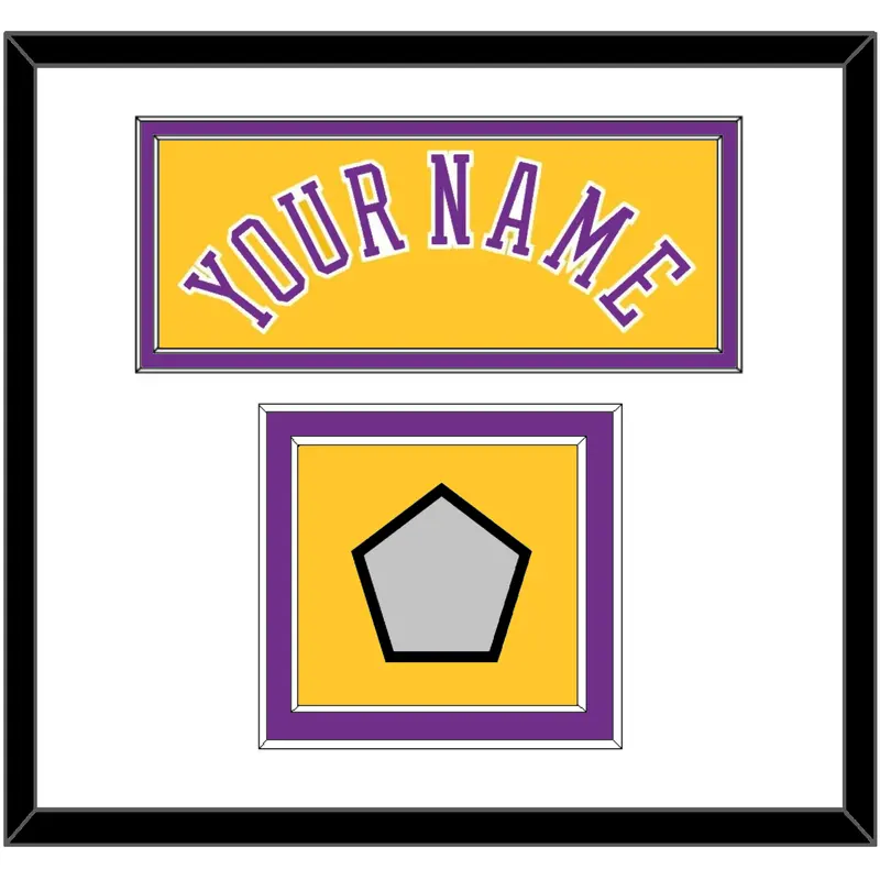 Los Angeles Name & Champions Patch - Home Yellow (1978-1997) - Double Mat 1